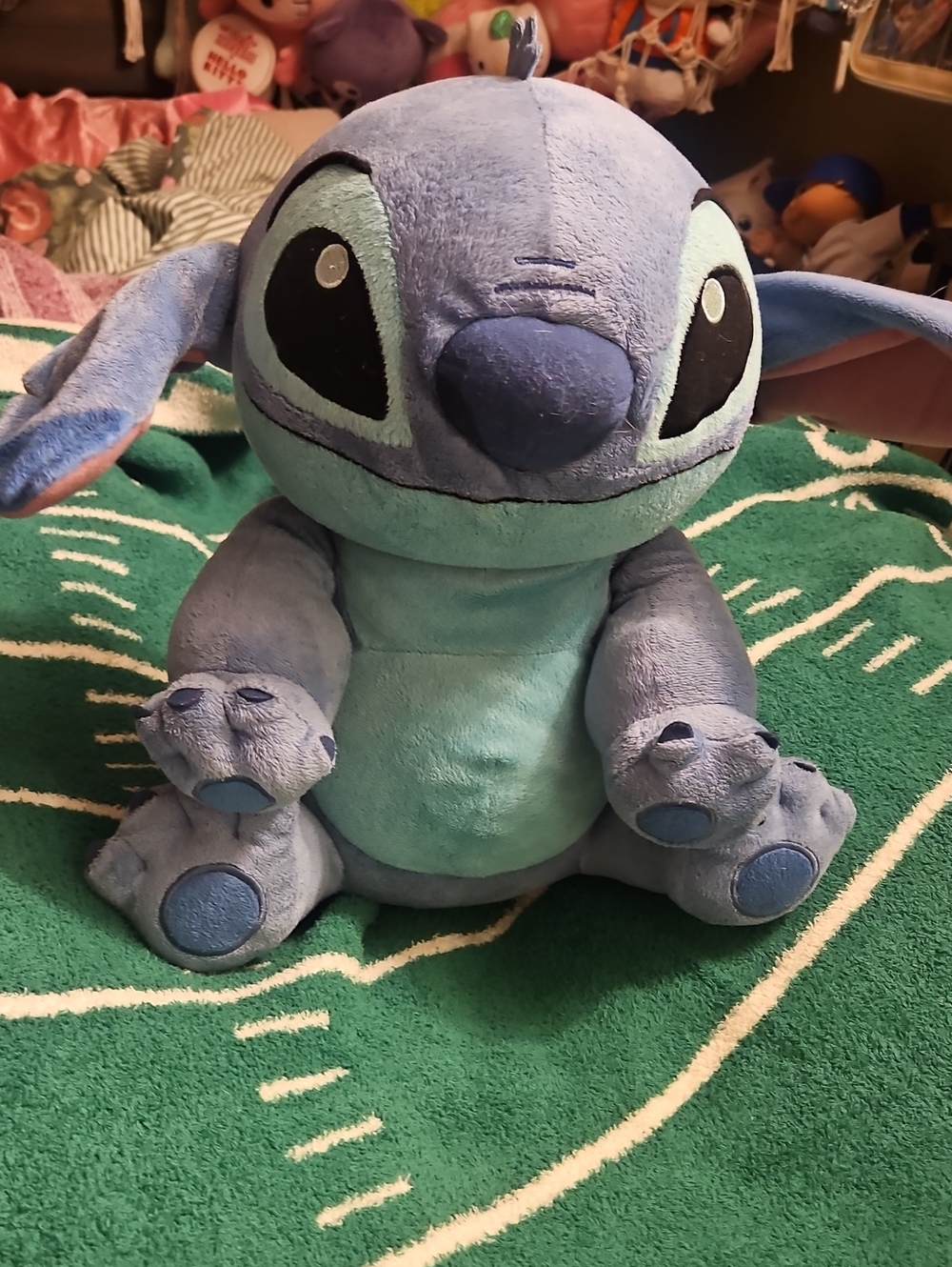 Disney Blue Stitch Plush - Light & Medium Blue Soft Stuffed Character
